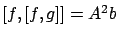 $ [f,[f,g]]=A^2b$