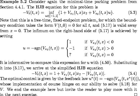 \begin{Example}
% latex2html id marker 9578Consider again the minimal-time par...
...t invite the reader to play more with it in the next exercise.~\qed\end{Example}